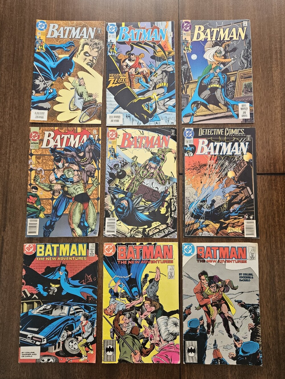 Vintage 80s/90s Lot Of 9 DC Comics Batman And Batman Adventures Comic Books